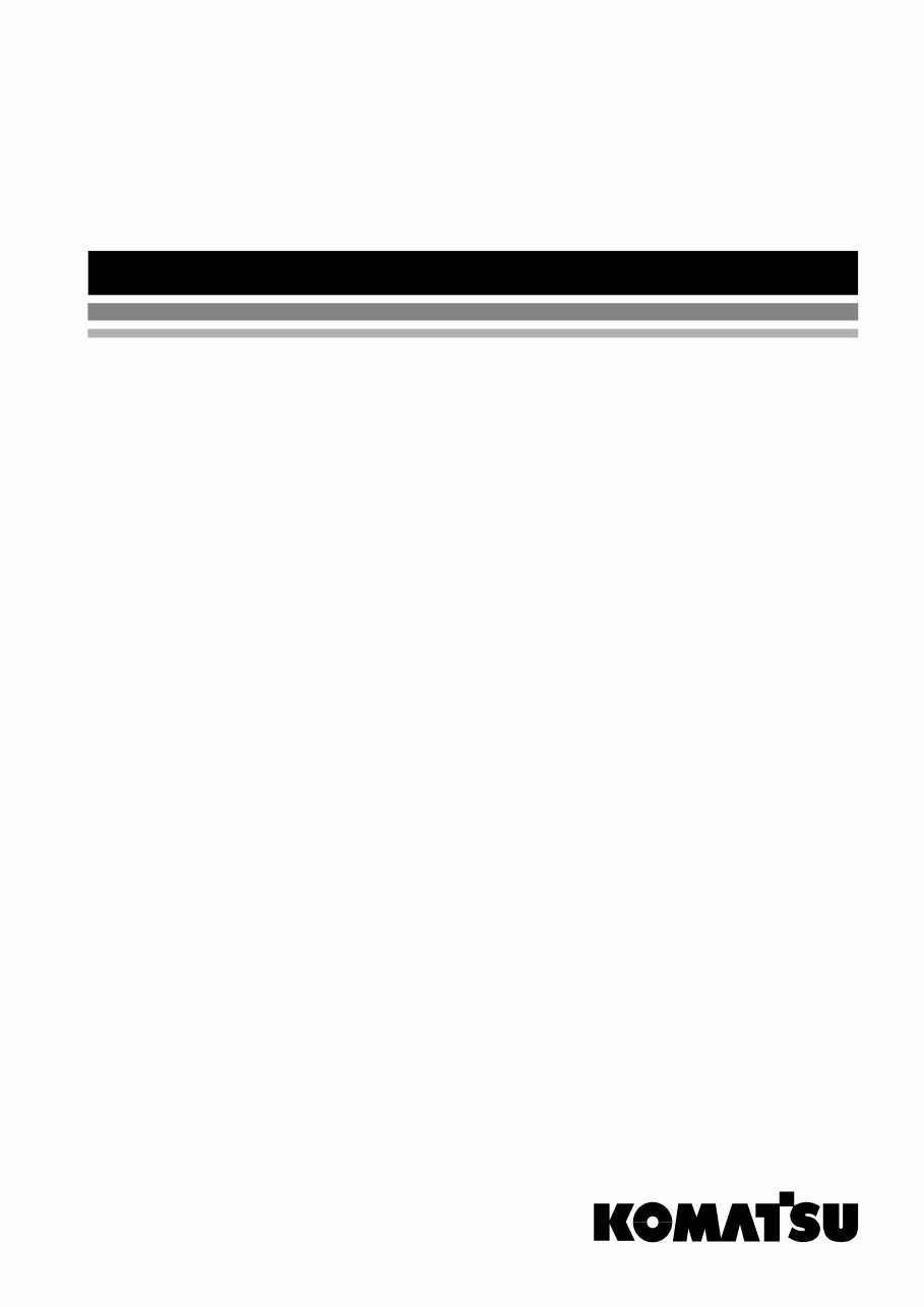 Komatsu WA270-3 WA270PT-3 wheel loader service manual preview img 1