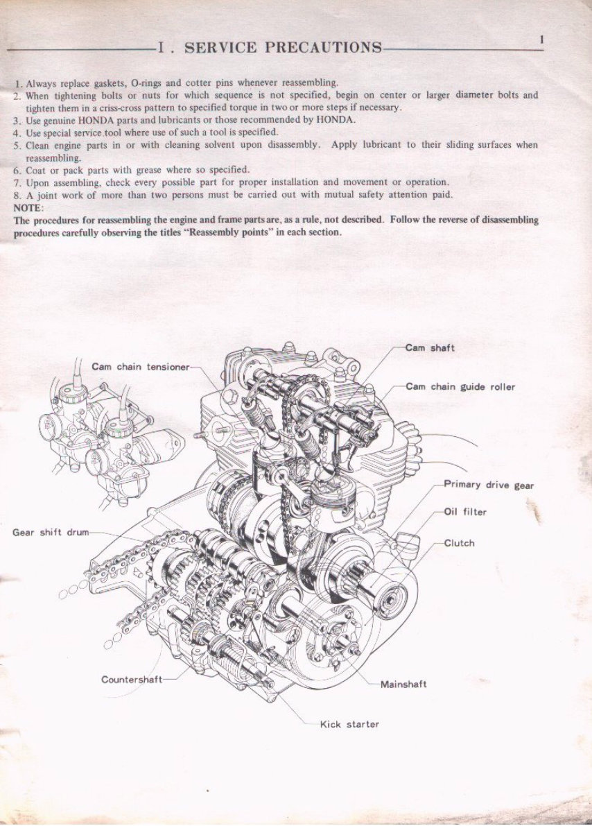1973-1976 Honda CB200, CL200 Motorcycle Service & Repair Manual preview img 5