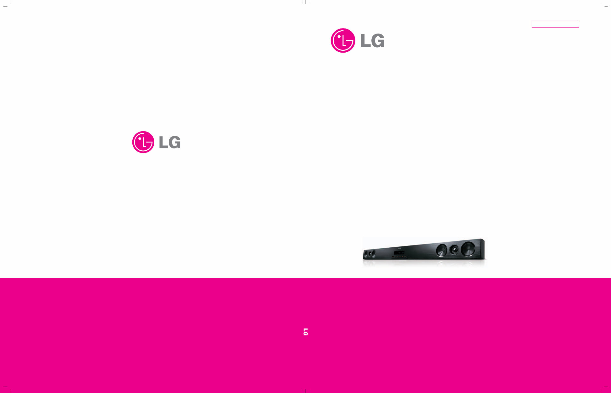 LG HLS26W Speaker Sound Bar Service Manual preview img 1