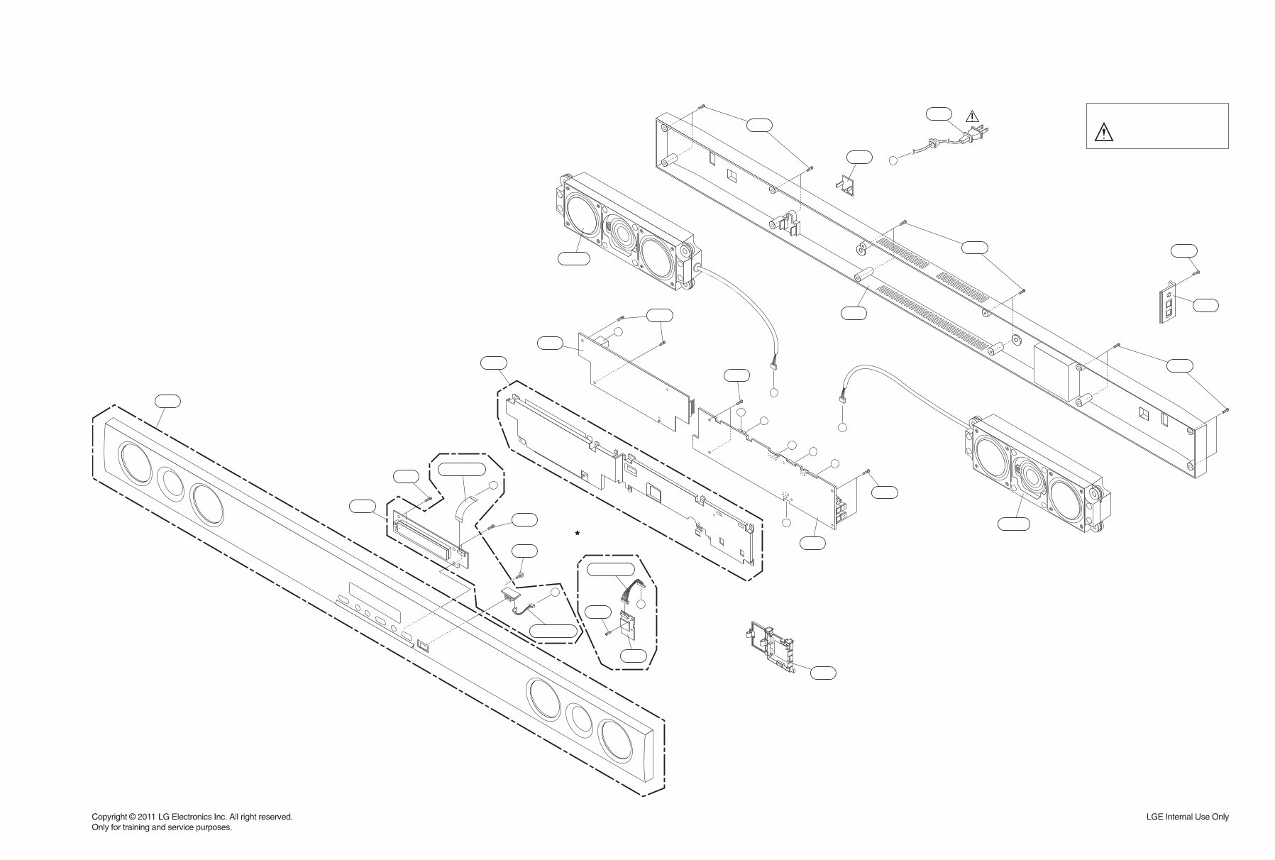 LG HLS26W Speaker Sound Bar Service Manual preview img 10