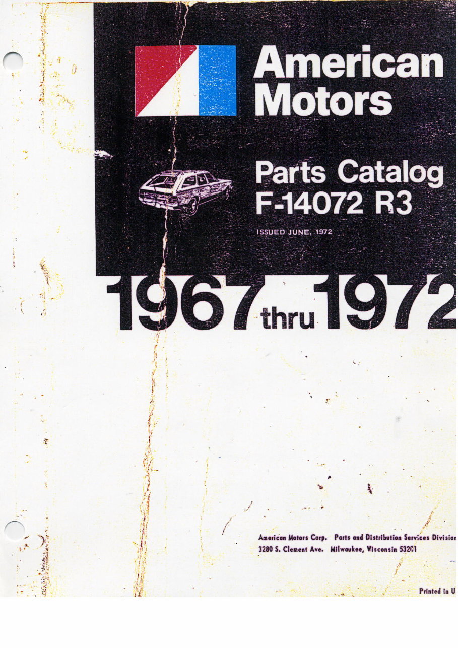 1967-1973 AMC AMX Javelin Service & Repair Manual (incl. Parts Catalog) preview img 1