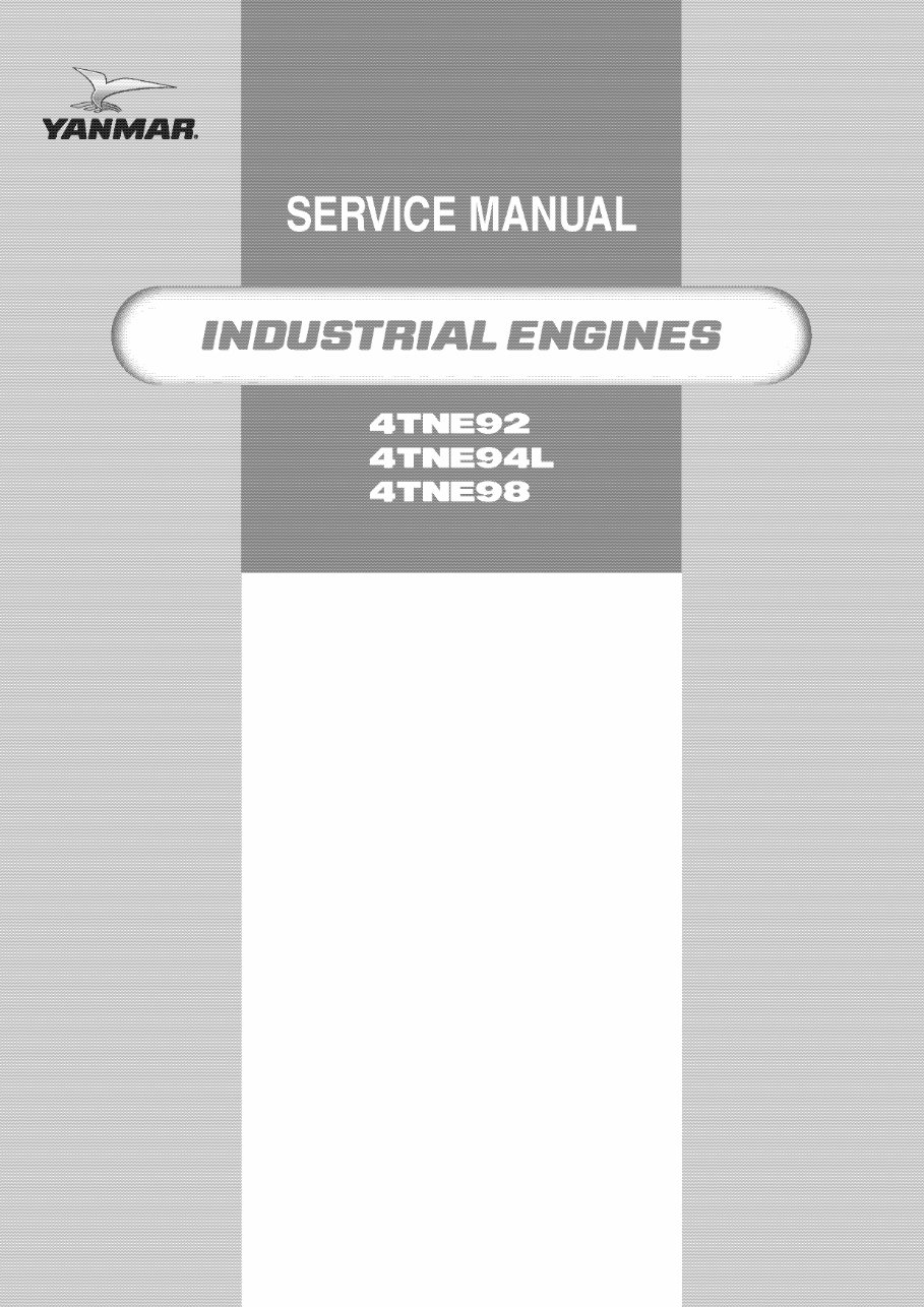 YANMAR 4TNE98 INDUSTRIAL Diesel Engine COMPLETE Workshop Repair preview img 2