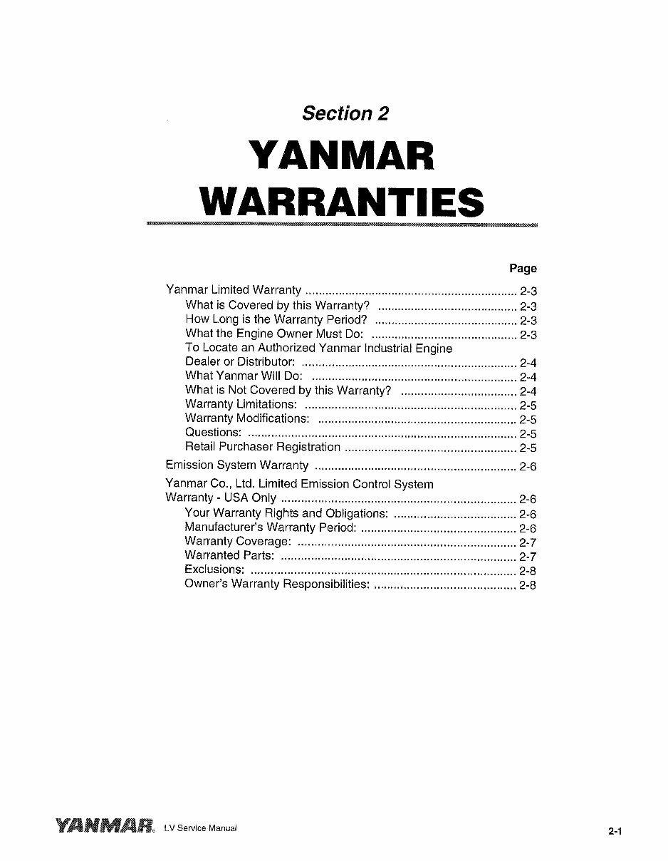 YANMAR L48V L70V L100V Engine Full Service & Repair Manual preview img 7