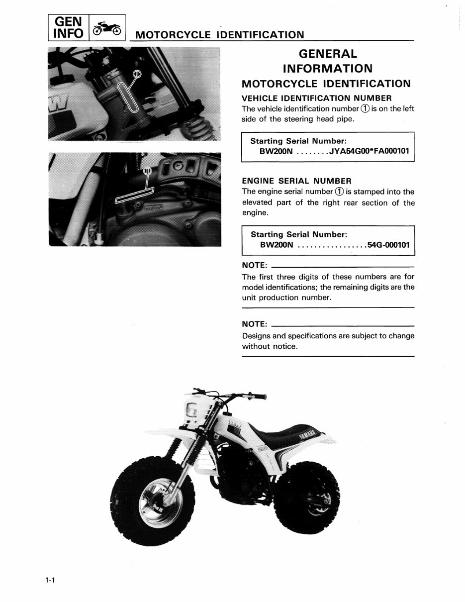 1985-1989 Yamaha BW200 Big Wheel Service & Repair Manual preview img 6