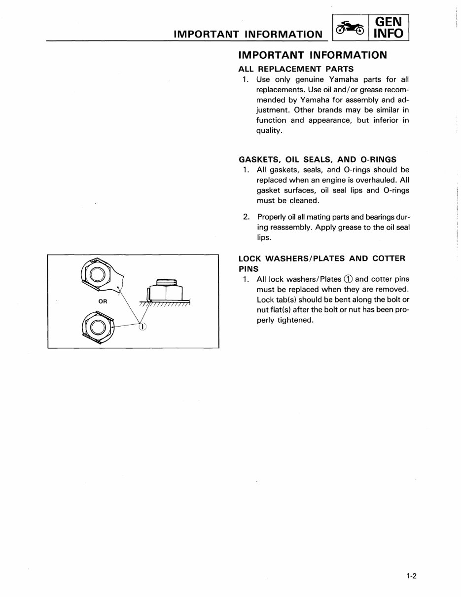 1985-1989 Yamaha BW200 Big Wheel Service & Repair Manual preview img 7