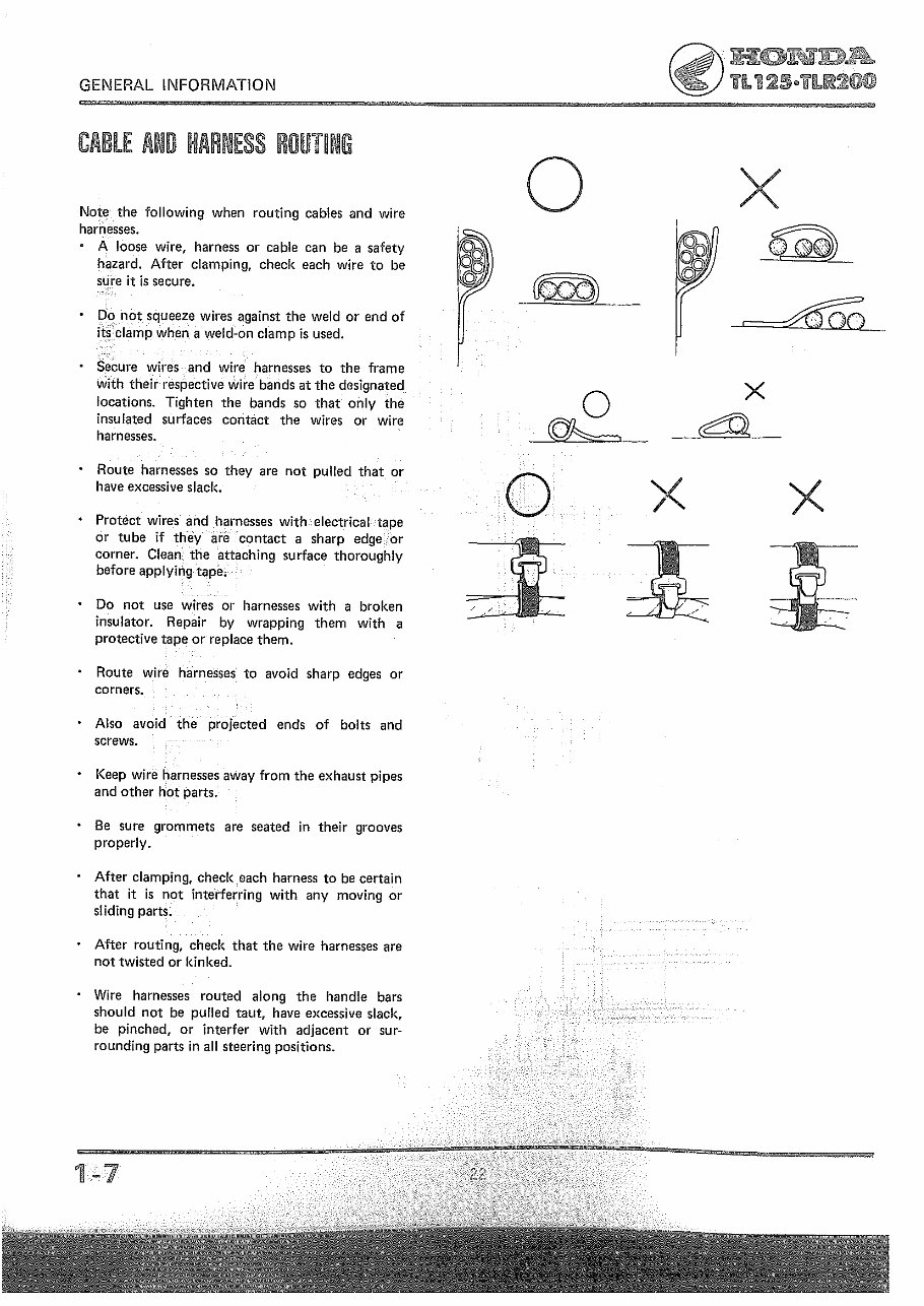 Honda TL125-TLR200 Master Workshop Manual preview img 9