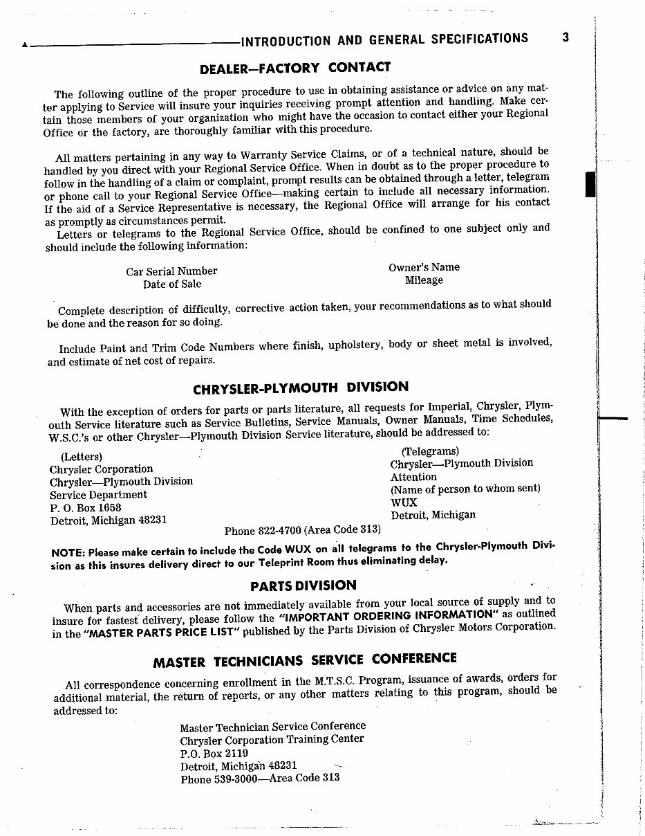 1966 Plymouth V-100/200 Signet Barracuda Repair manual preview img 3
