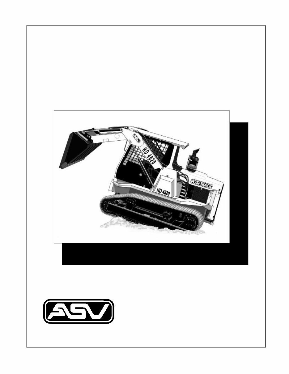 ASV HD 4500 4520 Posi Track Loader Illustrated Master Parts List Manual preview img 1