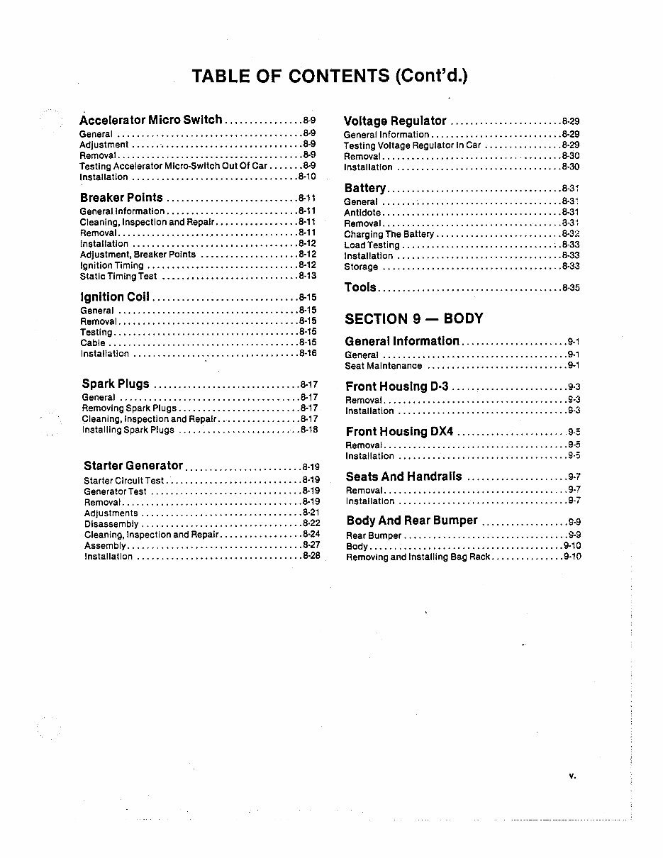 HARLEY DAVIDSON D3 DX4 GASOLINE GOLF CART Service Repair Workshop Manual 1982 preview img 6