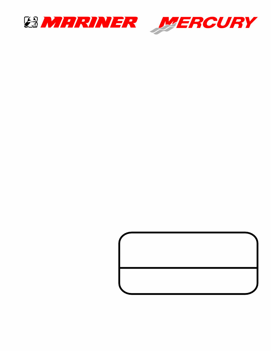 Mercury Mariner 135/150/175/200 Outboard OEM Service & Repair Manual preview img 1