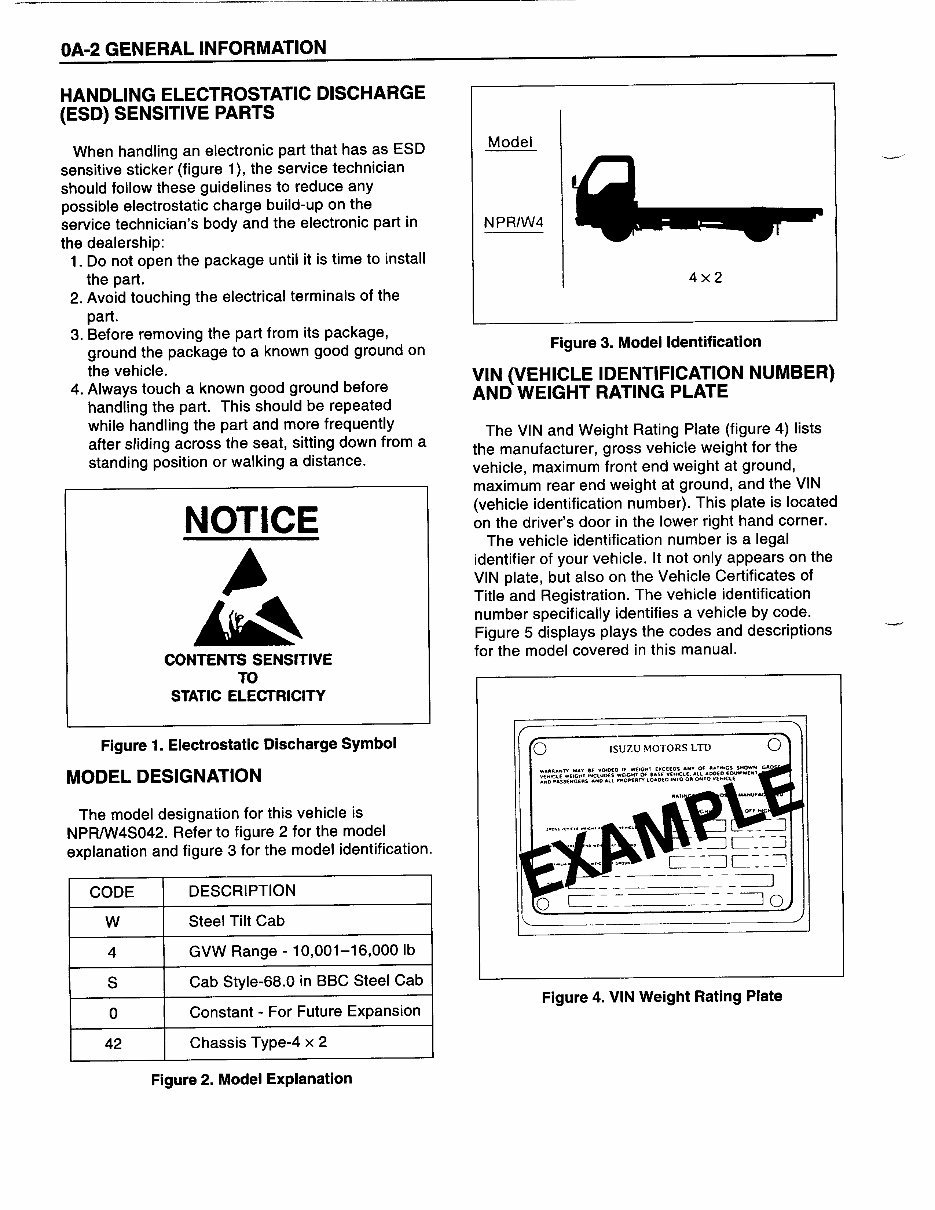 ISUZU NPR / W4 / 4000 ( V8 EFI GASOLINE Engine )- ISUZU Truck FORWARD TILTMASTER - Service / Repair / Workshop Manual * BEST * preview img 9