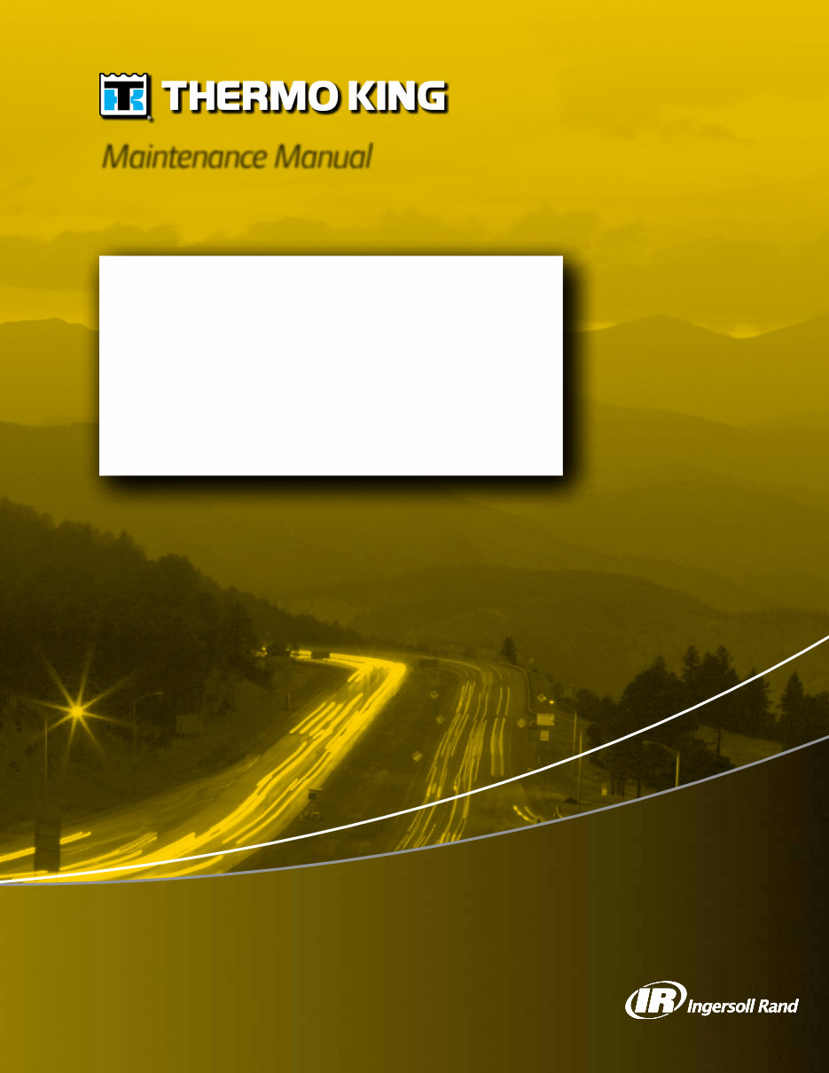 THERMO KING SB-210 SB-310 Maintenance Manual preview img 1