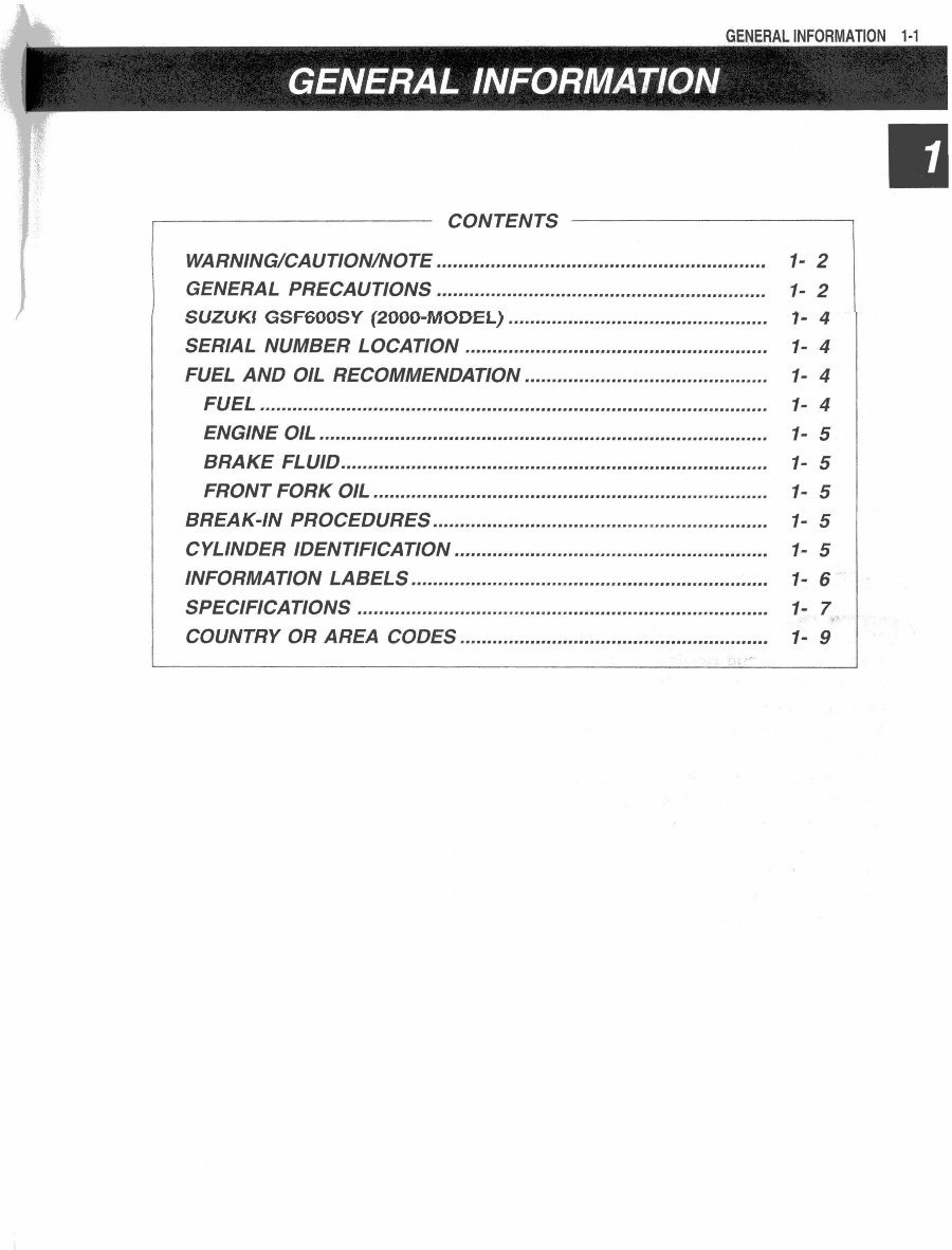 1995-2003 Suzuki Bandit 600 Service & Repair Manual preview img 4