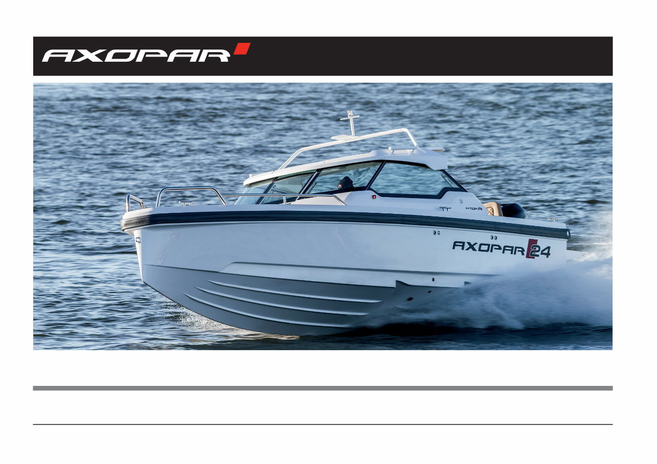 Axopar 24 HT Owners Manual preview img 1