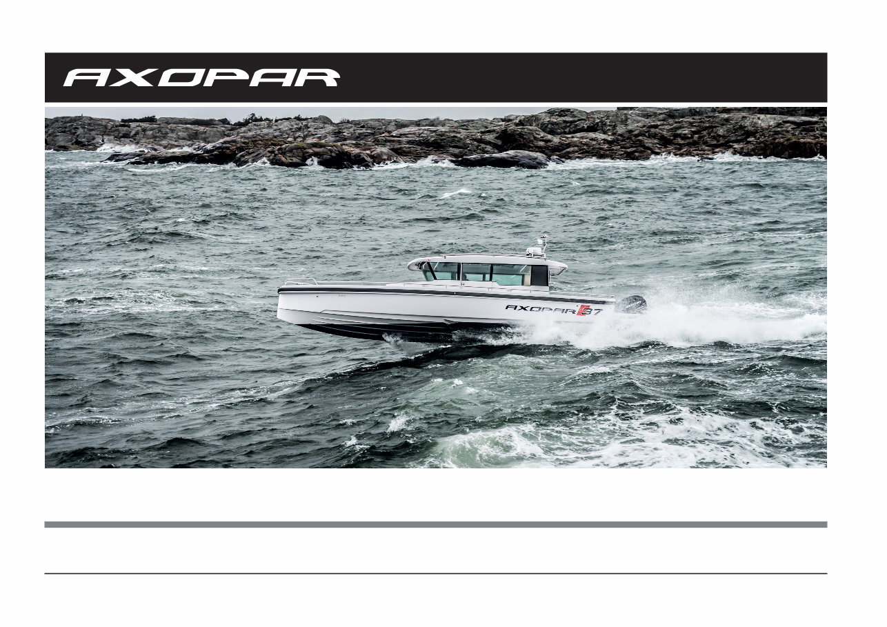 Axopar 37C Owners Manual preview img 1