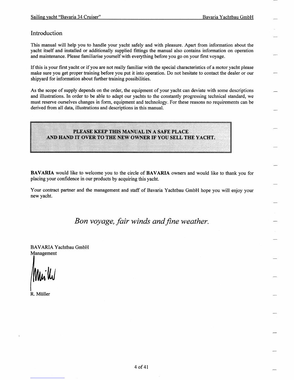 Bavaria Yachts 34 Cruiser Manual For Owners And Skippers preview img 4