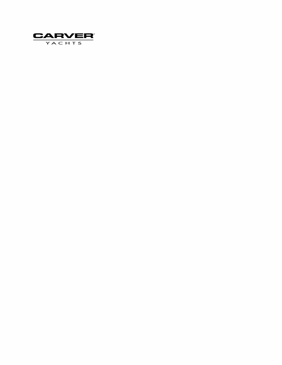2004 Carver Yachts 356 Motor Yacht Owners Manual preview img 2