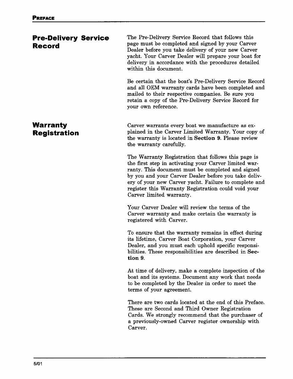 Carver Yachts 404 Cockpit Motor Yacht 2002 Owners Manual preview img 9