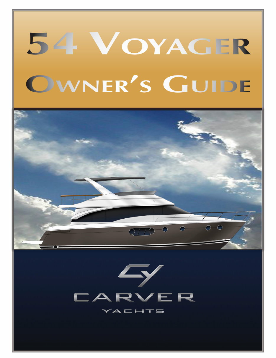 Carver Yachts 54 Voyager 2011 Owners Manual preview img 1