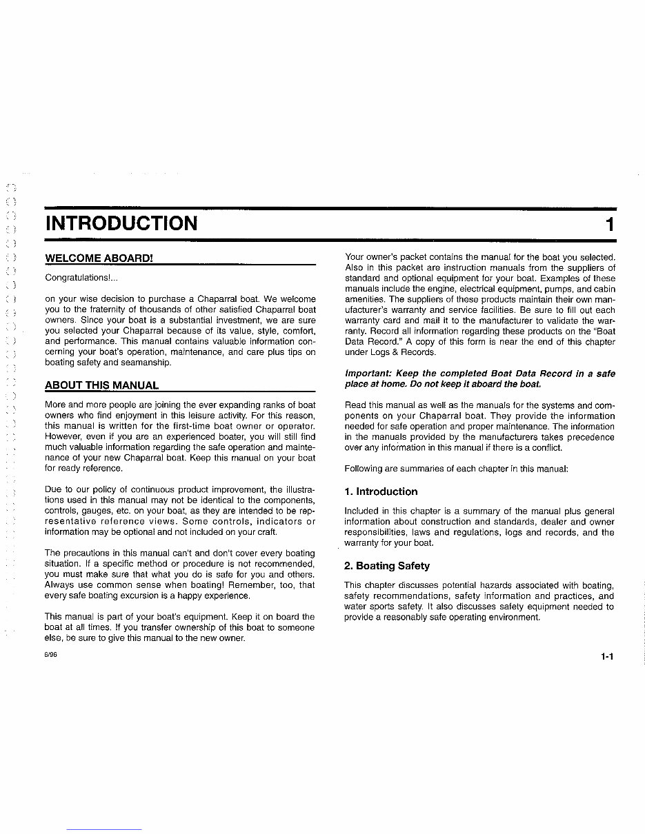1998 Chaparral Signature 300 Owners Manual preview img 7