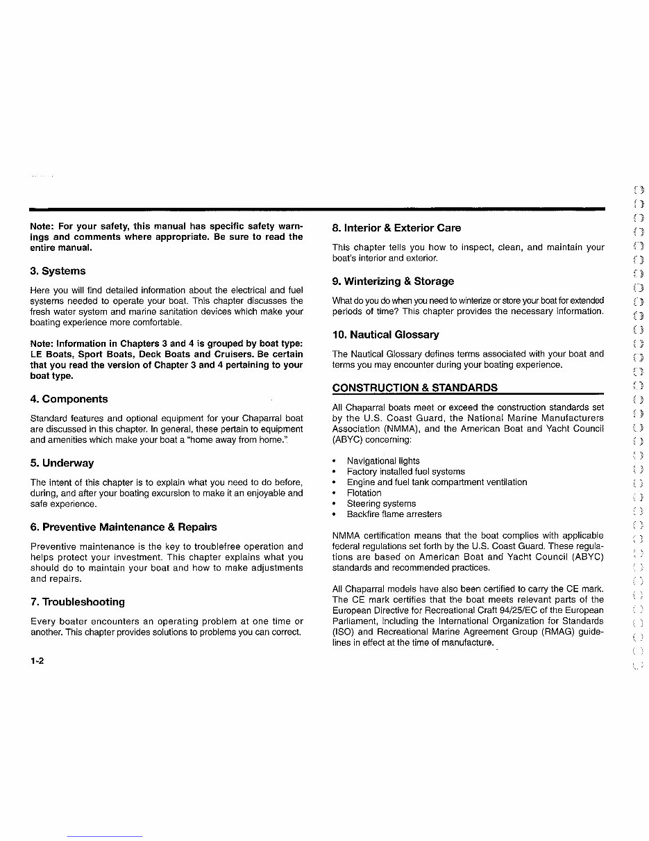 1998 Chaparral Signature 300 Owners Manual preview img 8