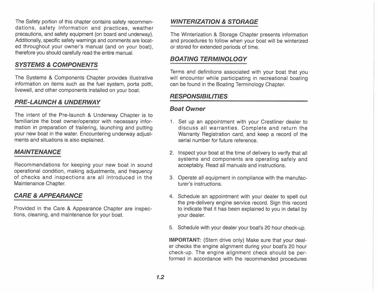 Crestliner Boat Owners Manual preview img 5