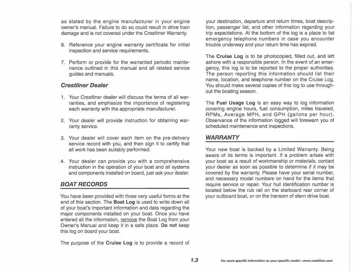 Crestliner Boat Owners Manual preview img 6