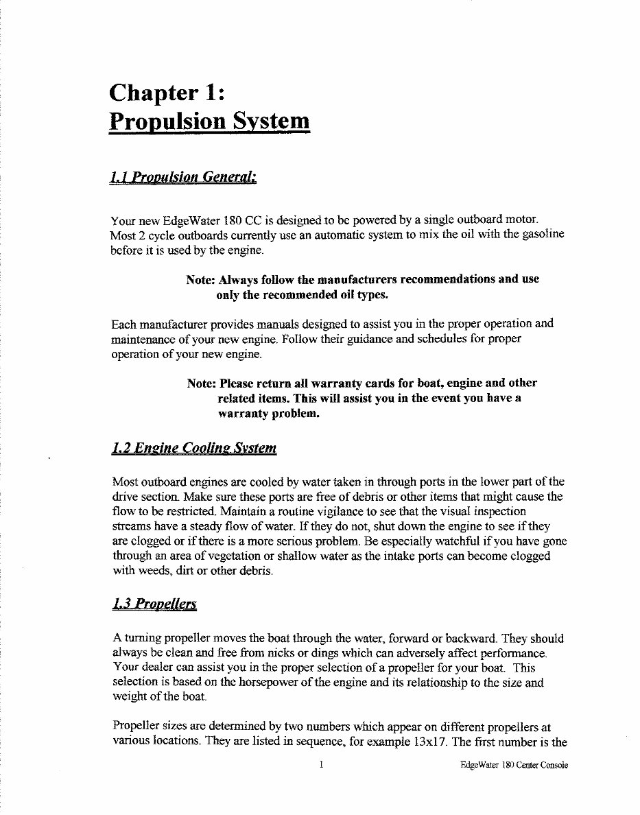 Edgewater 180CC Owners Manual preview img 6