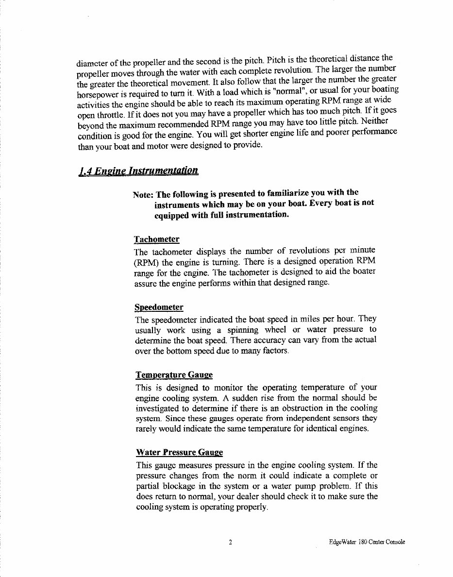 Edgewater 180CC Owners Manual preview img 7