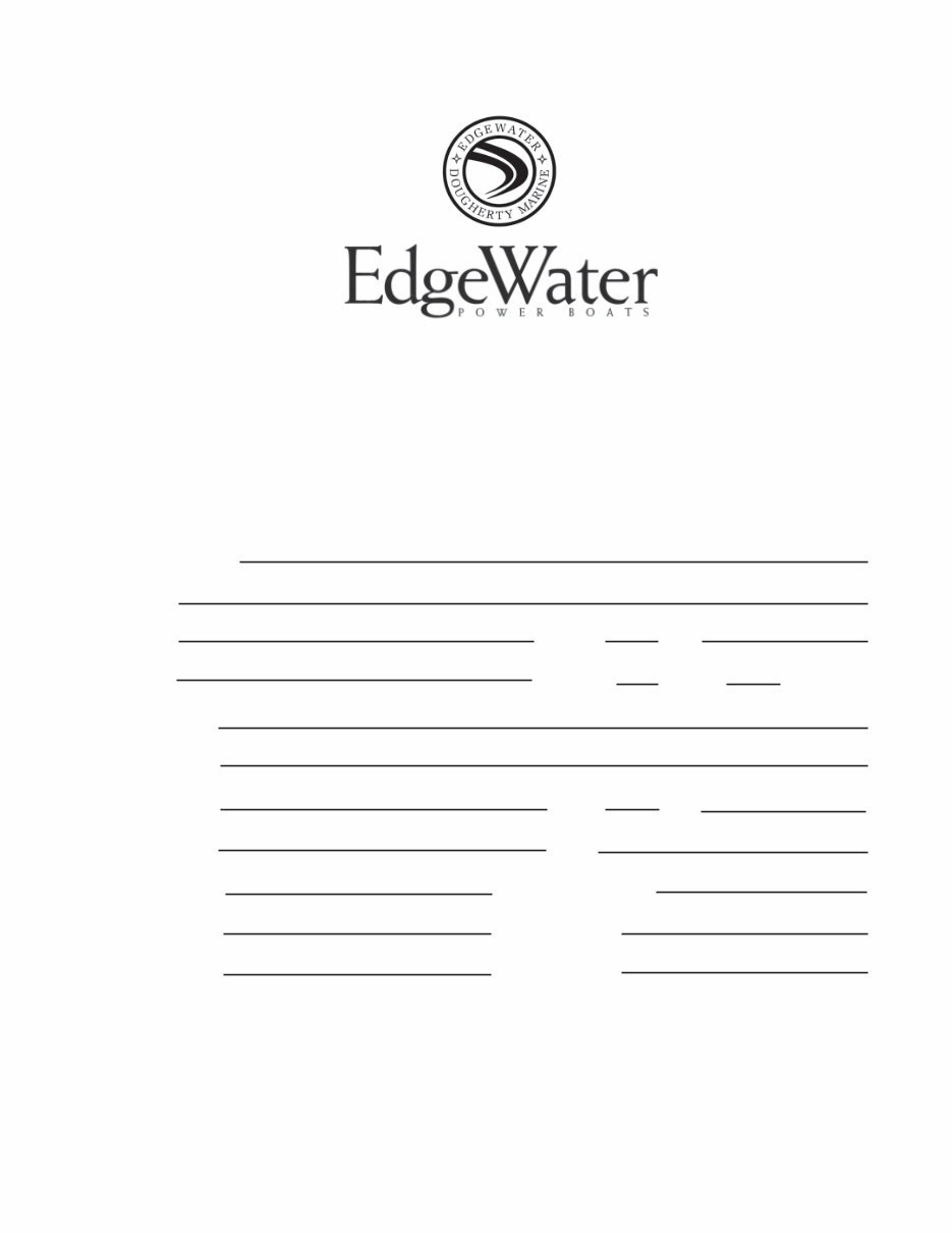 Edgewater 247CX Owners Manual preview img 4