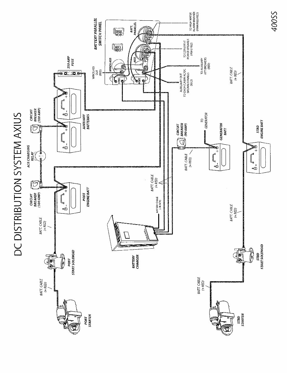 Formula 370 SS Battery Configuration with Joystick Control Schematics Diagram preview img 1