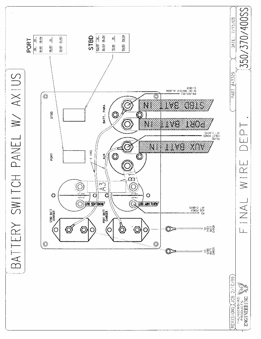 Formula 370 SS Battery Configuration with Joystick Control Schematics Diagram preview img 2