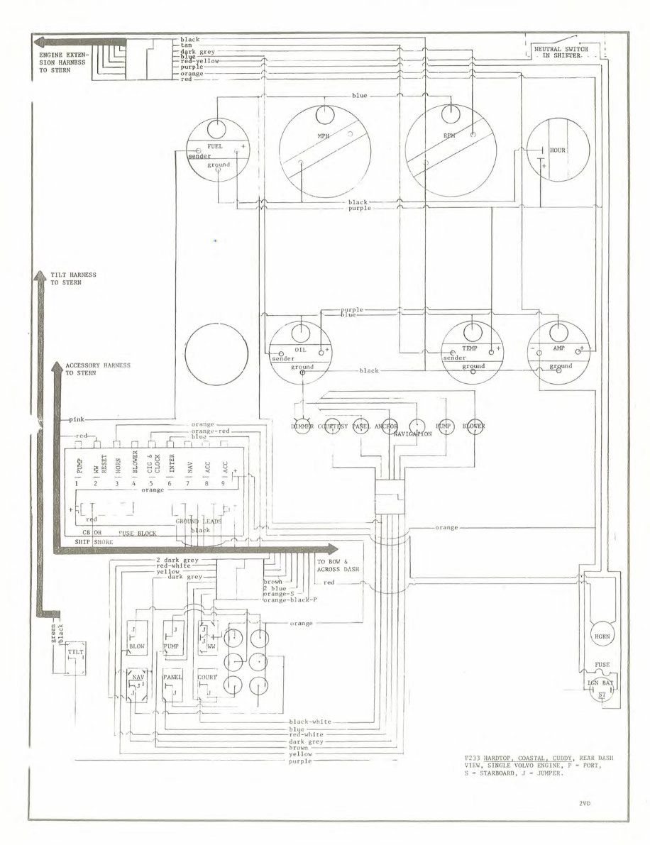 Formula 233 CC & Interceptor Sedan Express Schematic Diagrams preview img 10