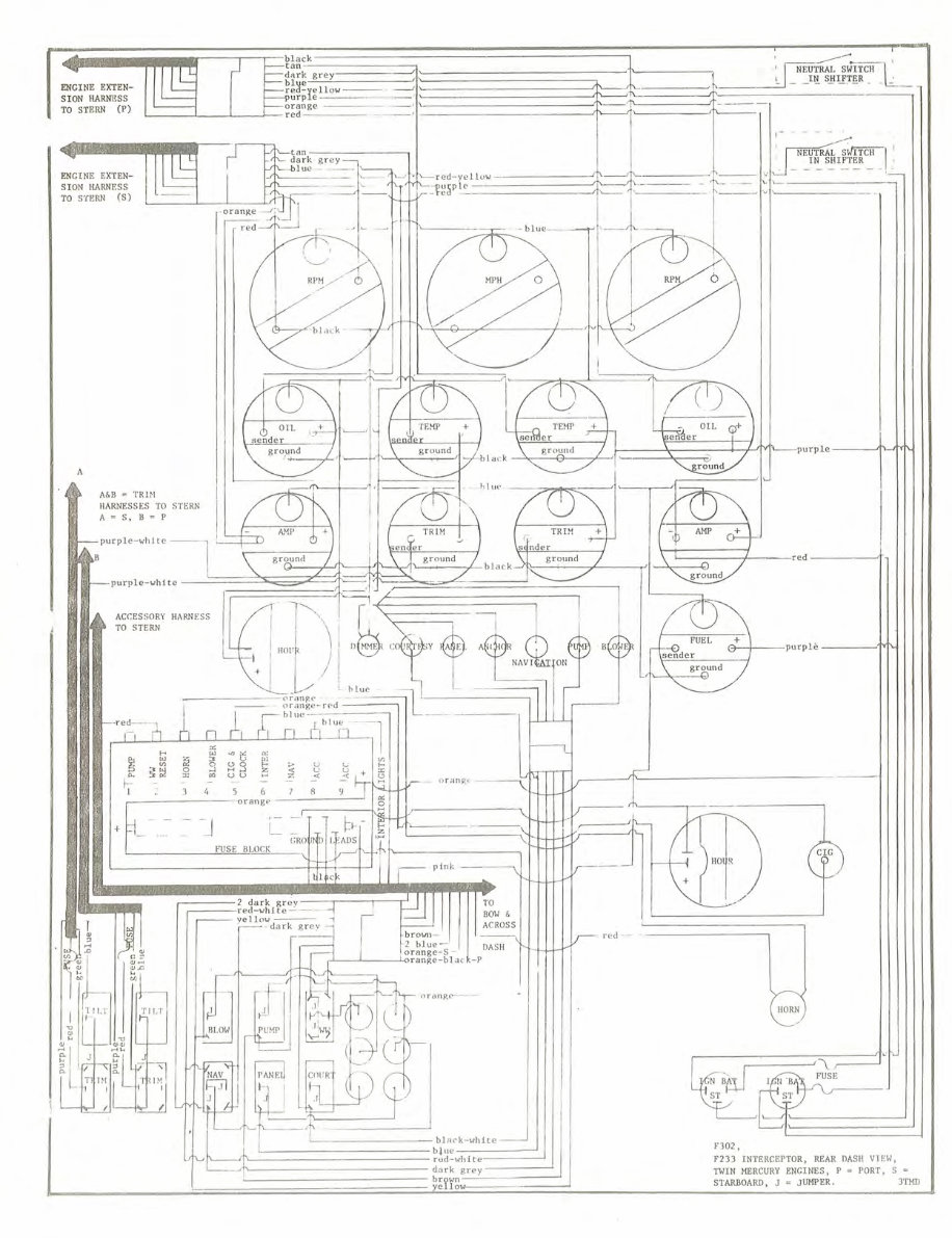 Formula 233 CC & Interceptor Sedan Express Schematic Diagrams preview img 2