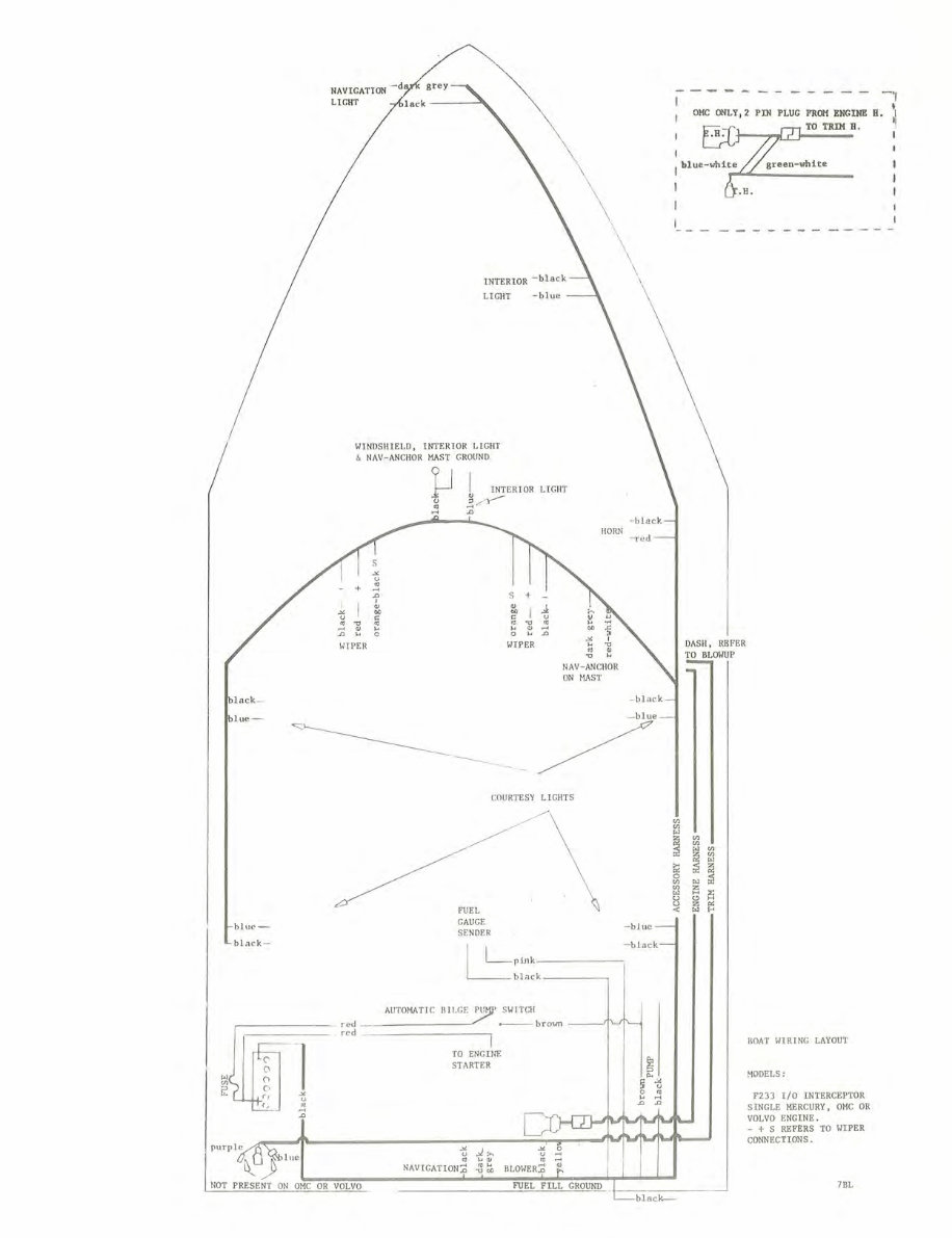 Formula 233 CC & Interceptor Sedan Express Schematic Diagrams preview img 3