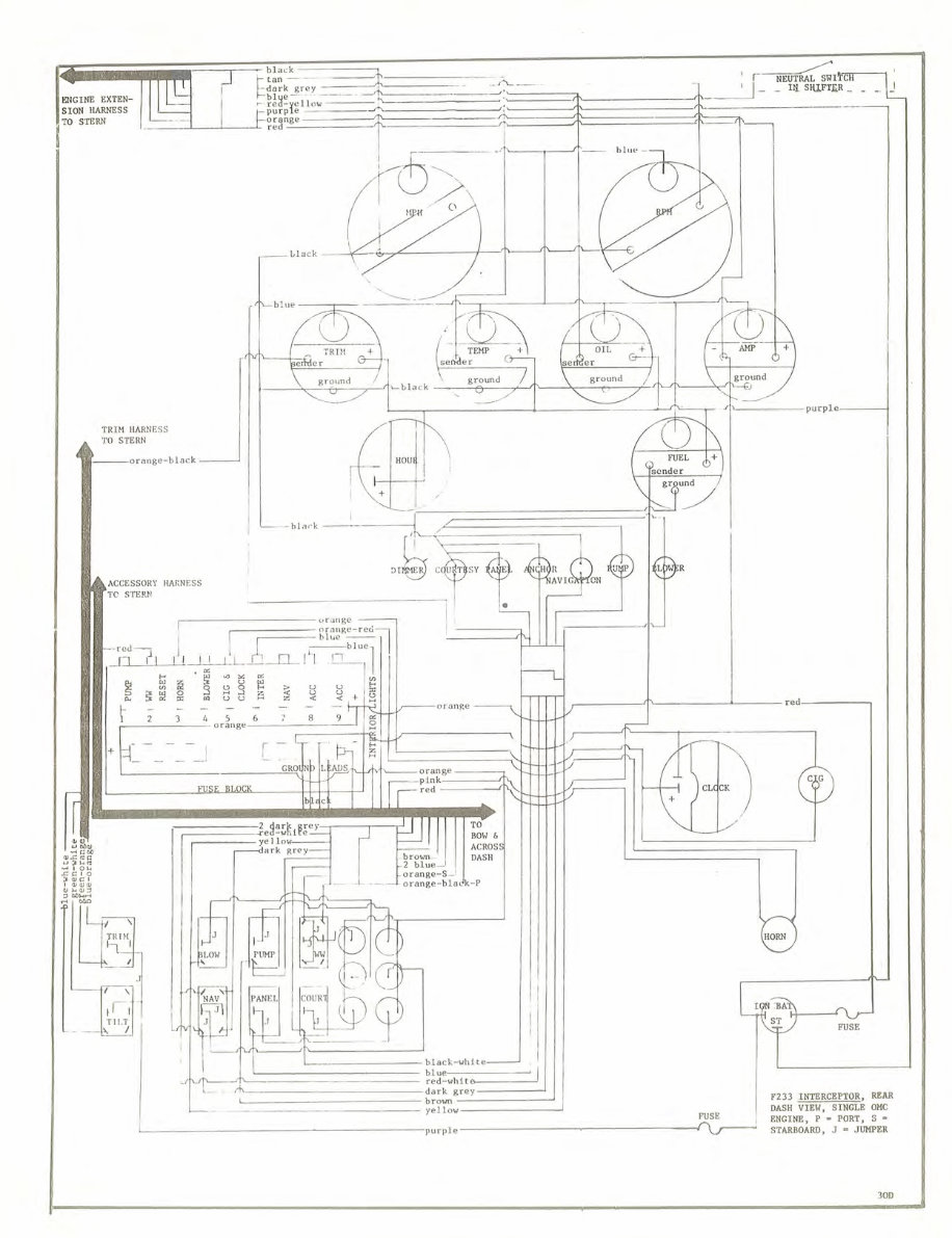 Formula 233 CC & Interceptor Sedan Express Schematic Diagrams preview img 4