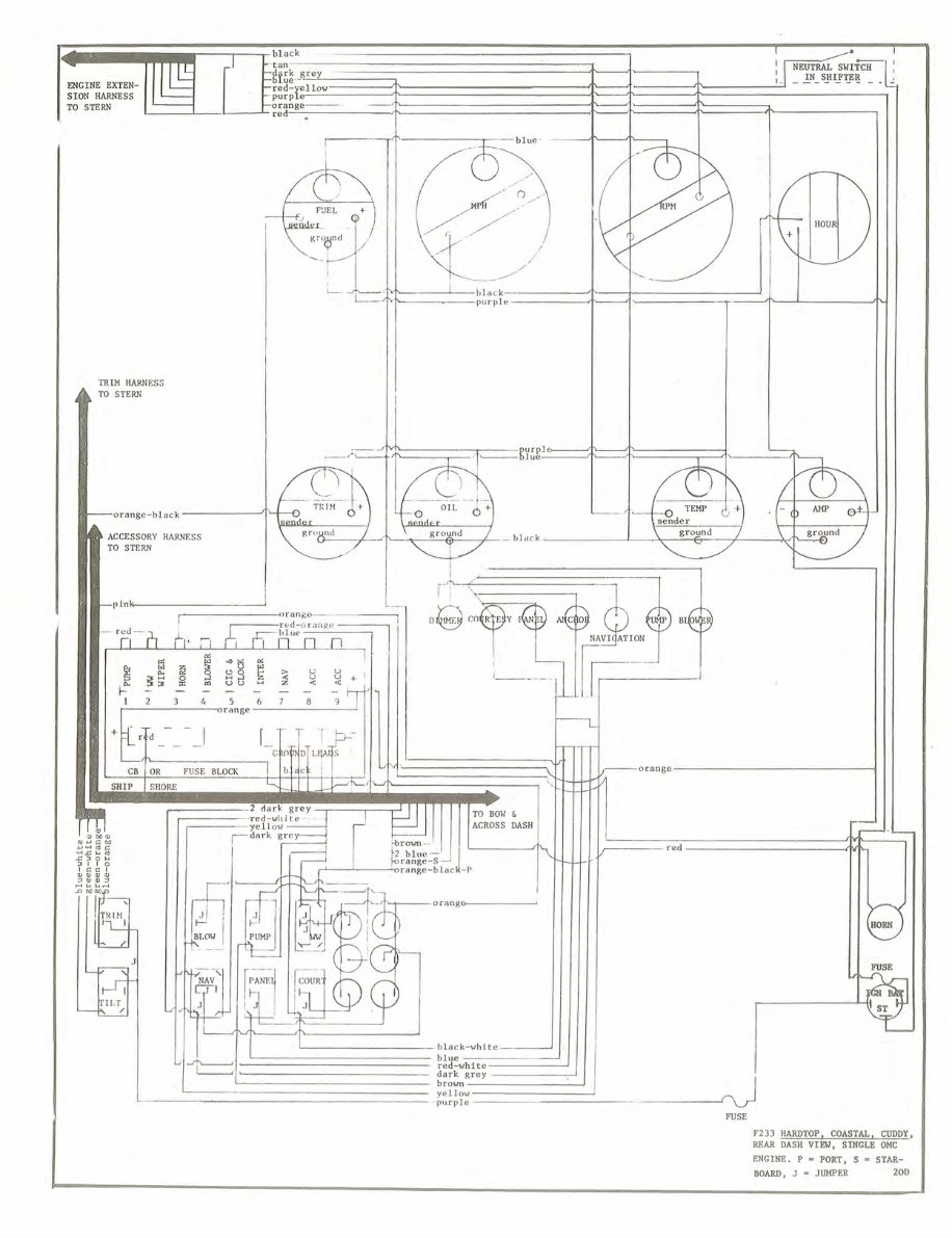 Formula 233 CC & Interceptor Sedan Express Schematic Diagrams preview img 5