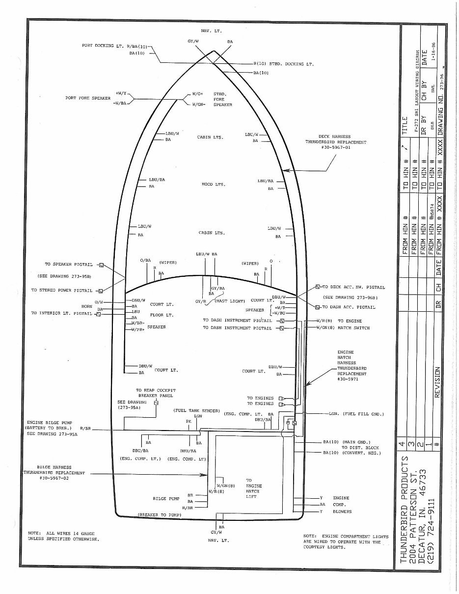 Formula 272 SR1 1985-1987 Schematic Diagrams preview img 1