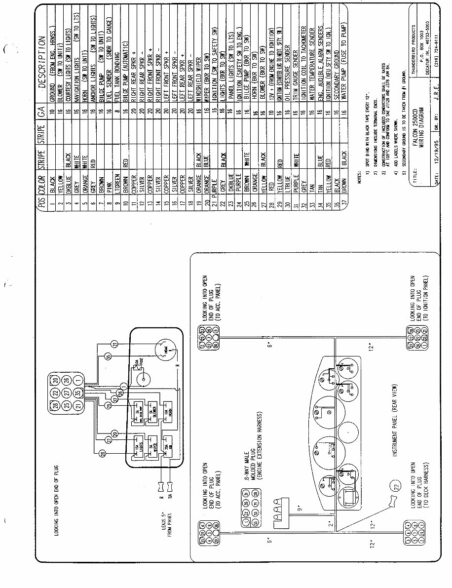 Formula Falcon 2500 Schematic Diagrams preview img 1