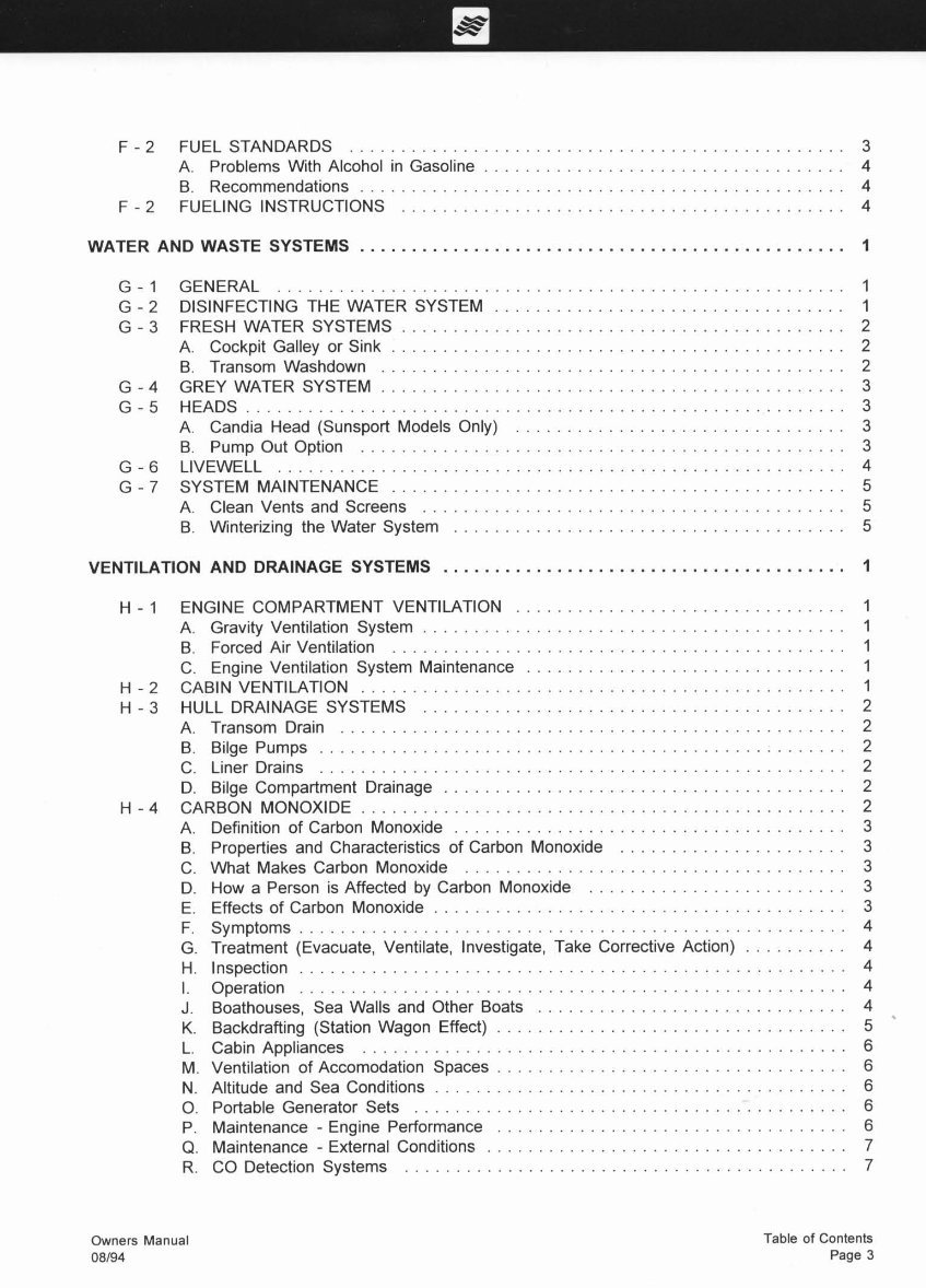 1995-1997 Four Winns Sportboat Owners Manual preview img 9