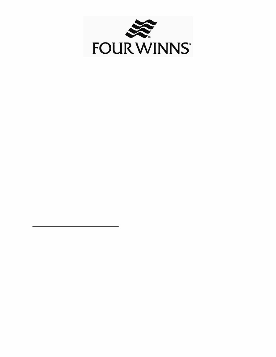 2004 Four Winns Sundowner Owners Manual preview img 2