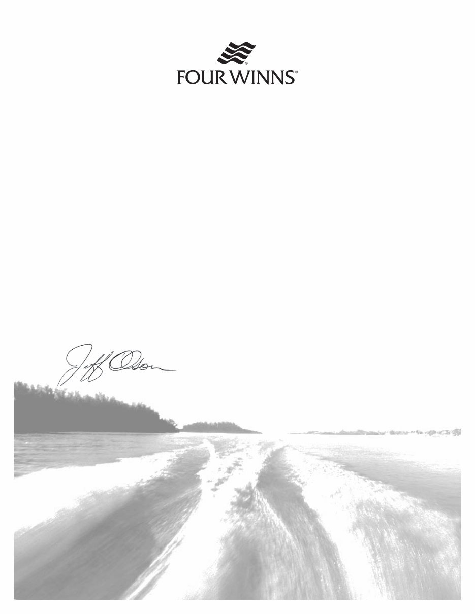 2006 Four Winns Vista 318 Owners Manual preview img 3