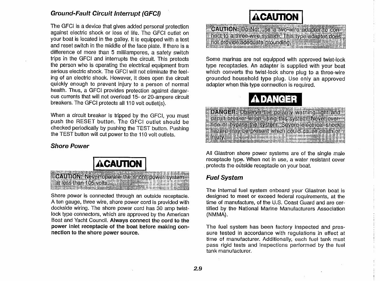 1991 Glastron Cruisers Supplement Owners Manual preview img 10