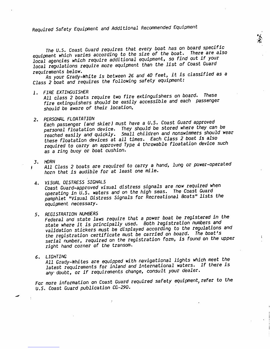 Grady-White Boats 260 Atlantic Flybridge Owners Manual preview img 5