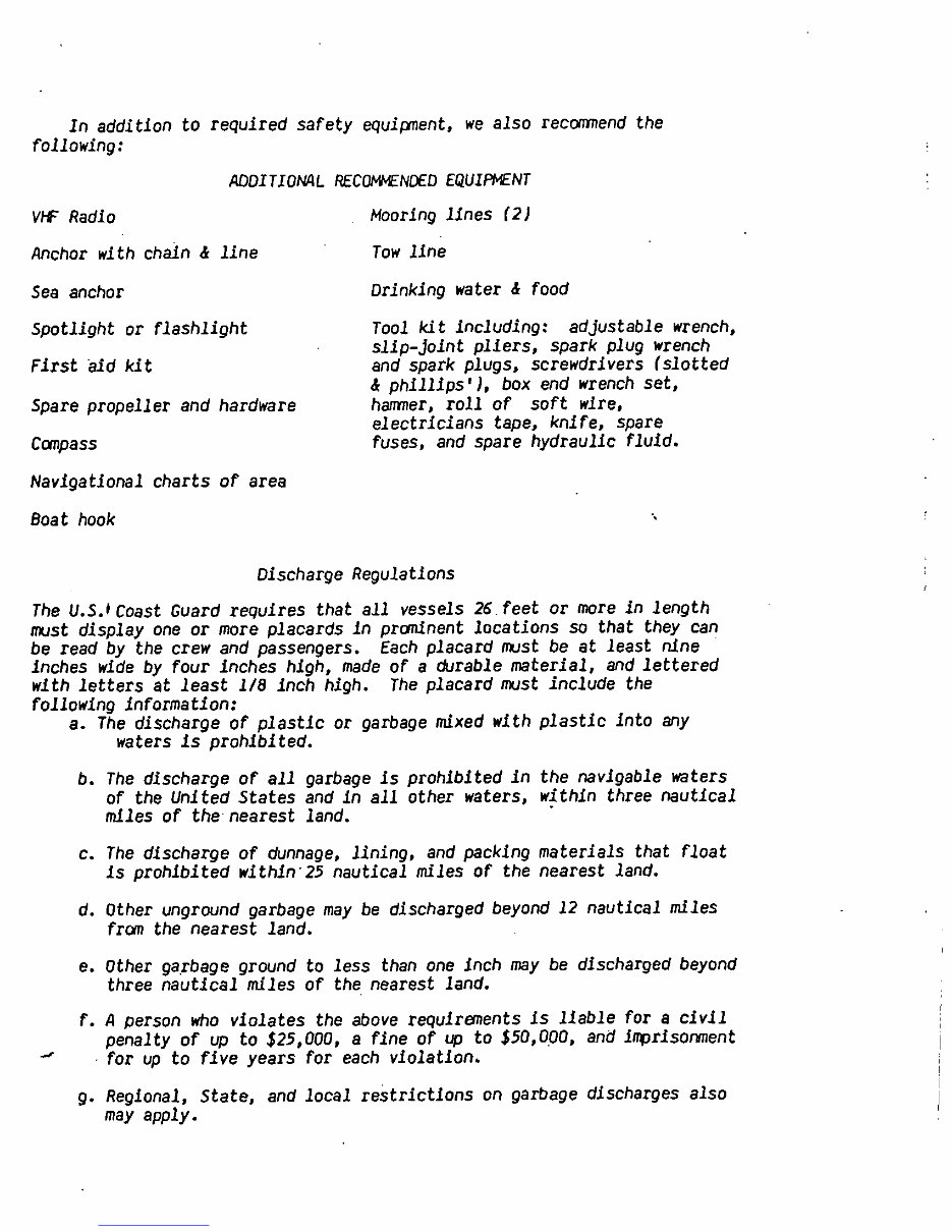 Grady-White Boats 260 Atlantic Flybridge Owners Manual preview img 6