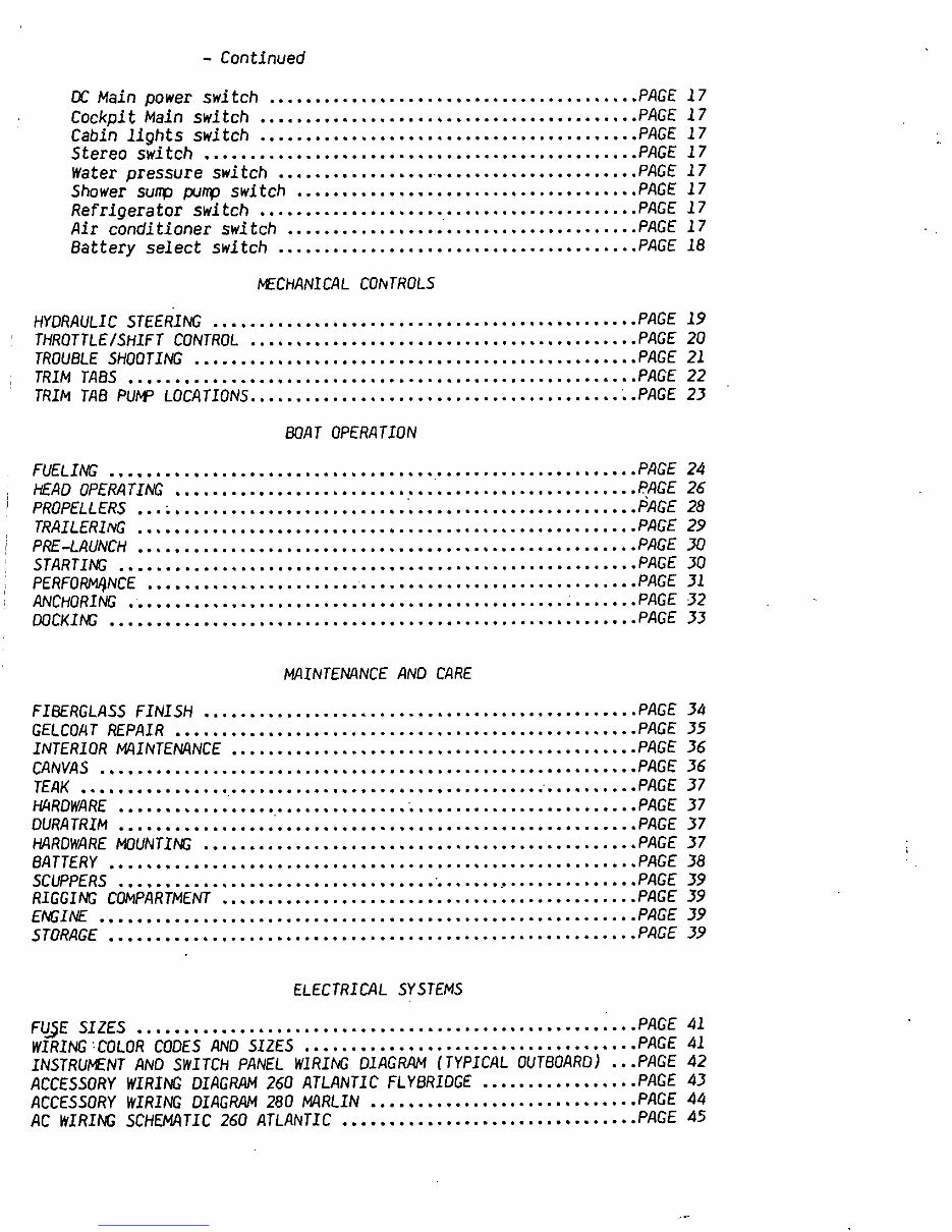 Grady-White Boats 280 Marlin Owners Manual preview img 3