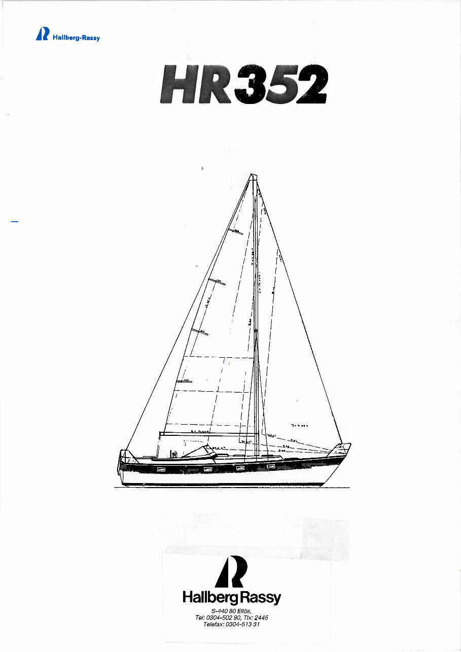Hallberg Rassy 352 Owners Manual [ger] preview img 1