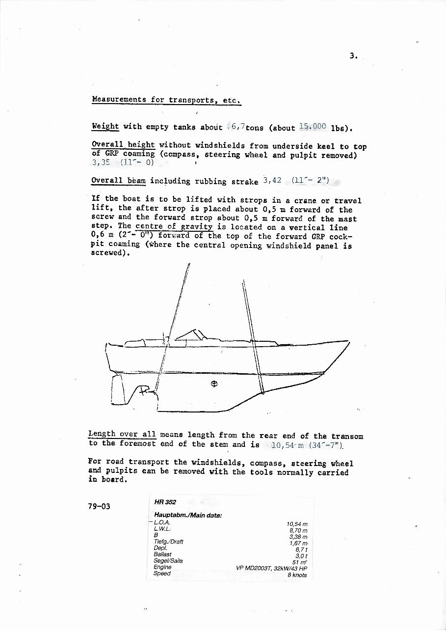 Hallberg Rassy 352 Owners Manual [ger] preview img 4