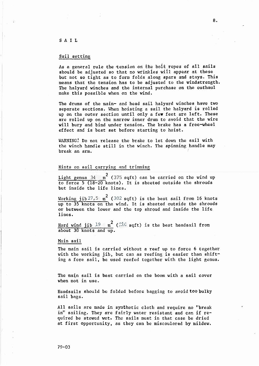 Hallberg Rassy 352 Owners Manual [ger] preview img 9