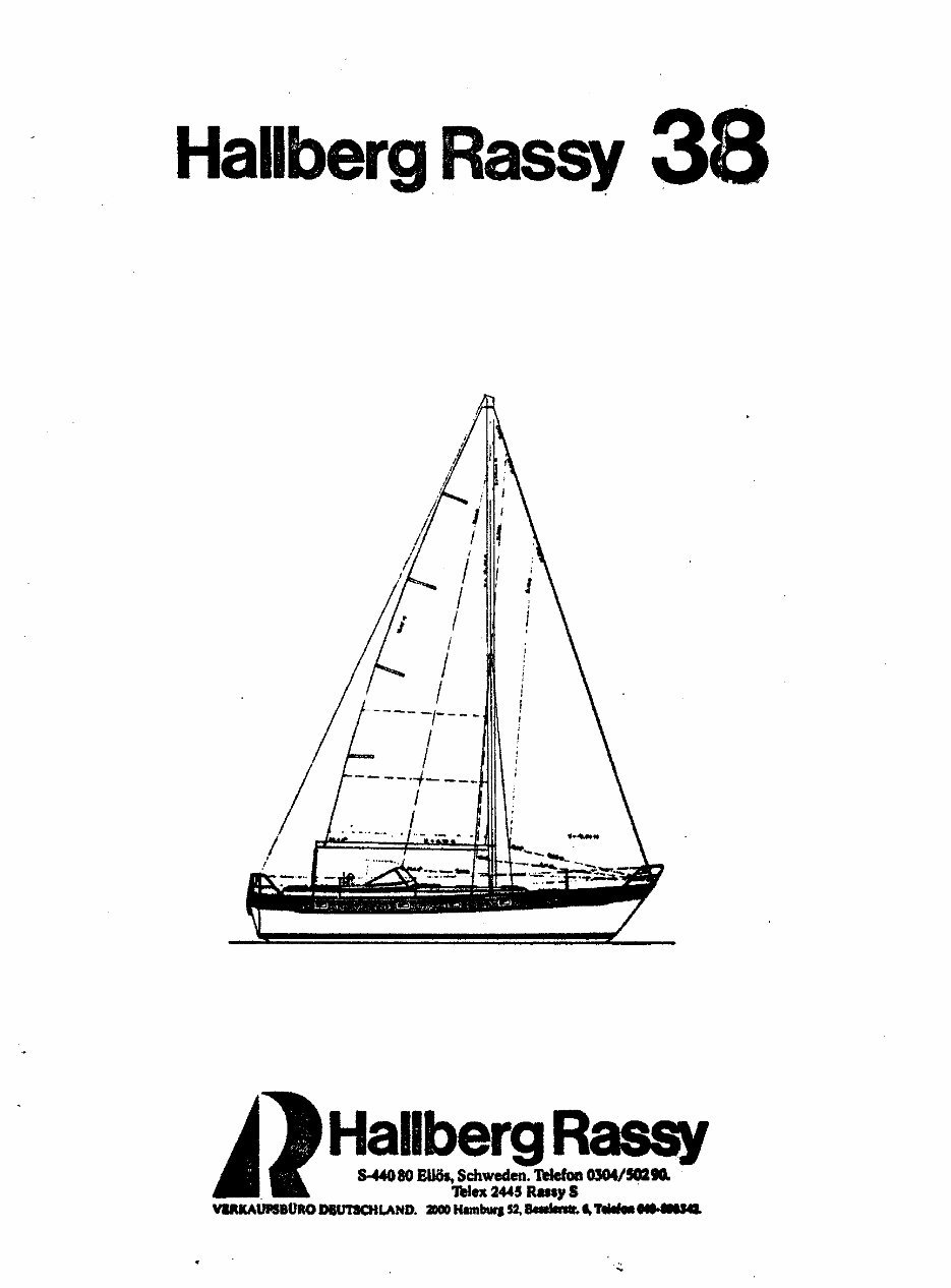 Hallberg Rassy 38 built 1977-1986 Owners Manual [ger] preview img 1